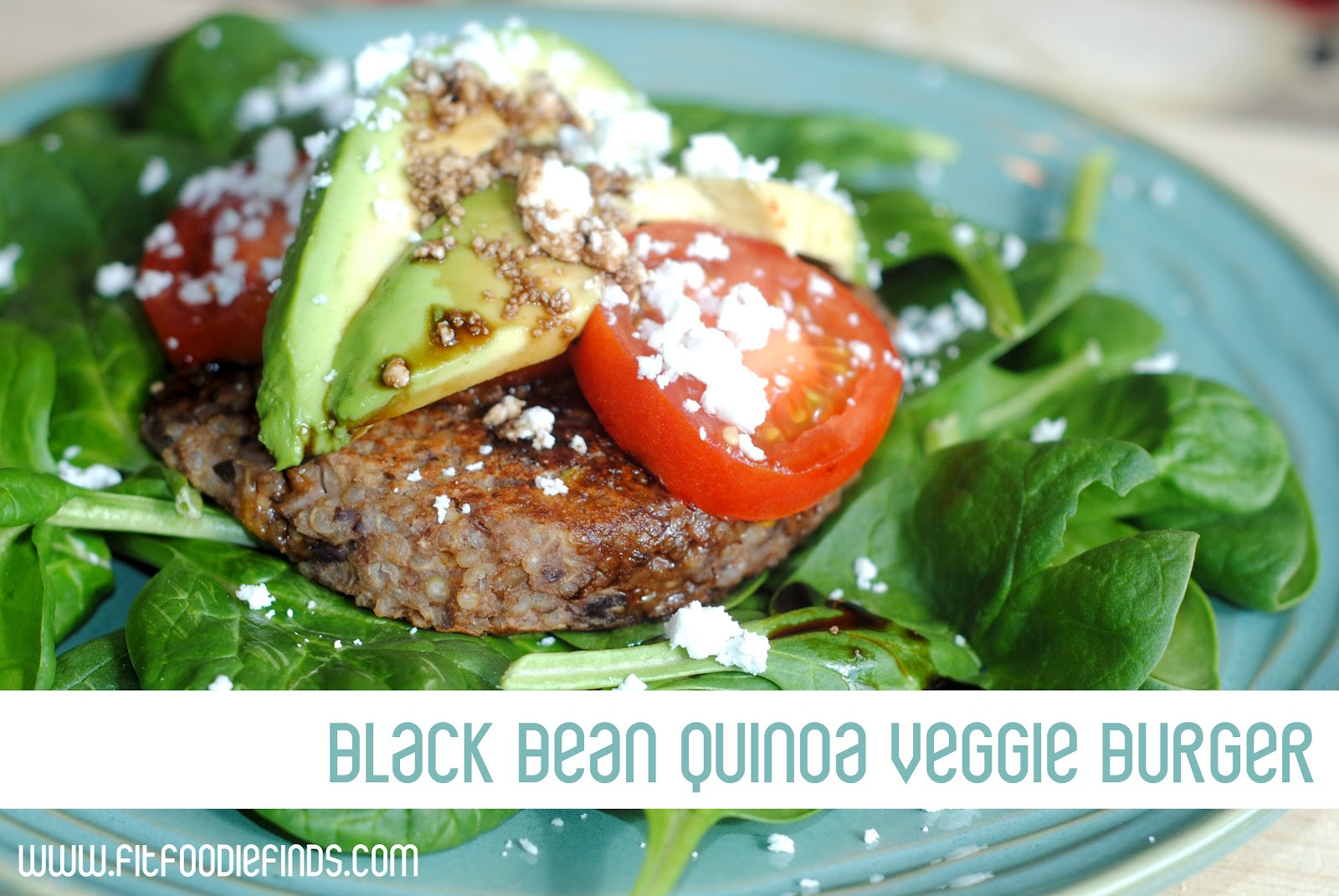 Black Bean Quinoa Burger
 Black Bean Quinoa Veggie Burgers Fit Foo Finds