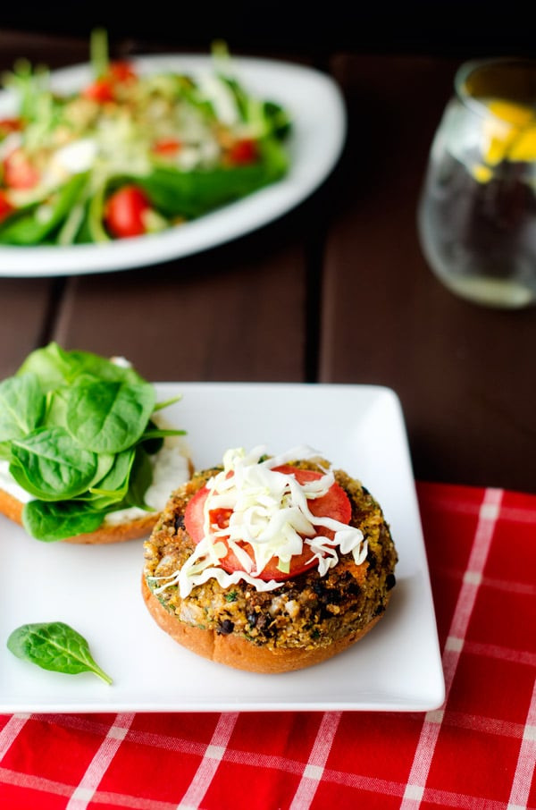 Black Bean Quinoa Burger
 Black Bean Quinoa Cheddar Burgers Wendy Polisi