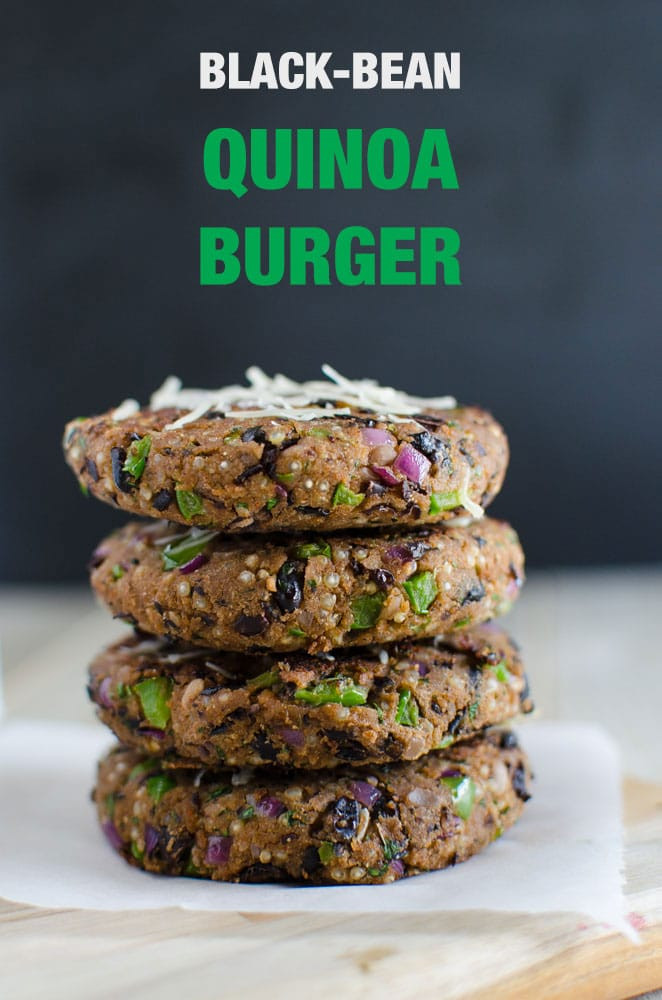 Black Bean Quinoa Burger
 Black Bean Quinoa Burger Healthy and Vegan