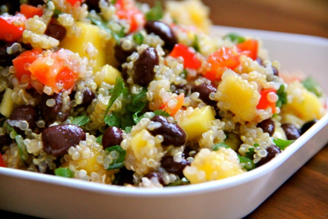 Black Bean Quinoa Salad
 Mango & Black Bean Quinoa Salad