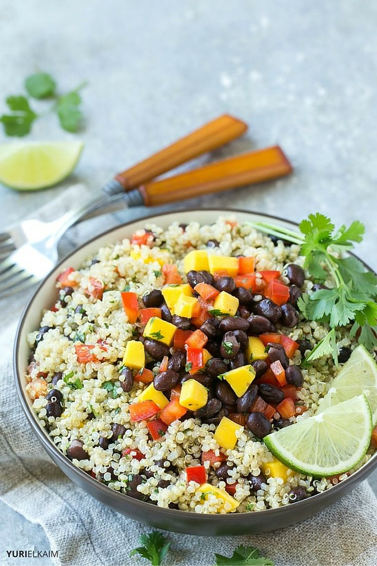 Black Bean Quinoa Salad
 Easy Mango Quinoa and Black Bean Salad