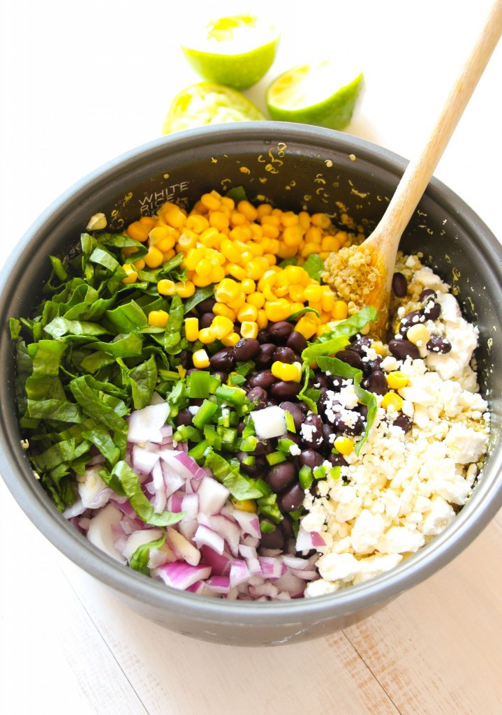 Black Bean Quinoa Salad
 Tex Mex Black Bean Corn Quinoa Salad Layers of Happiness