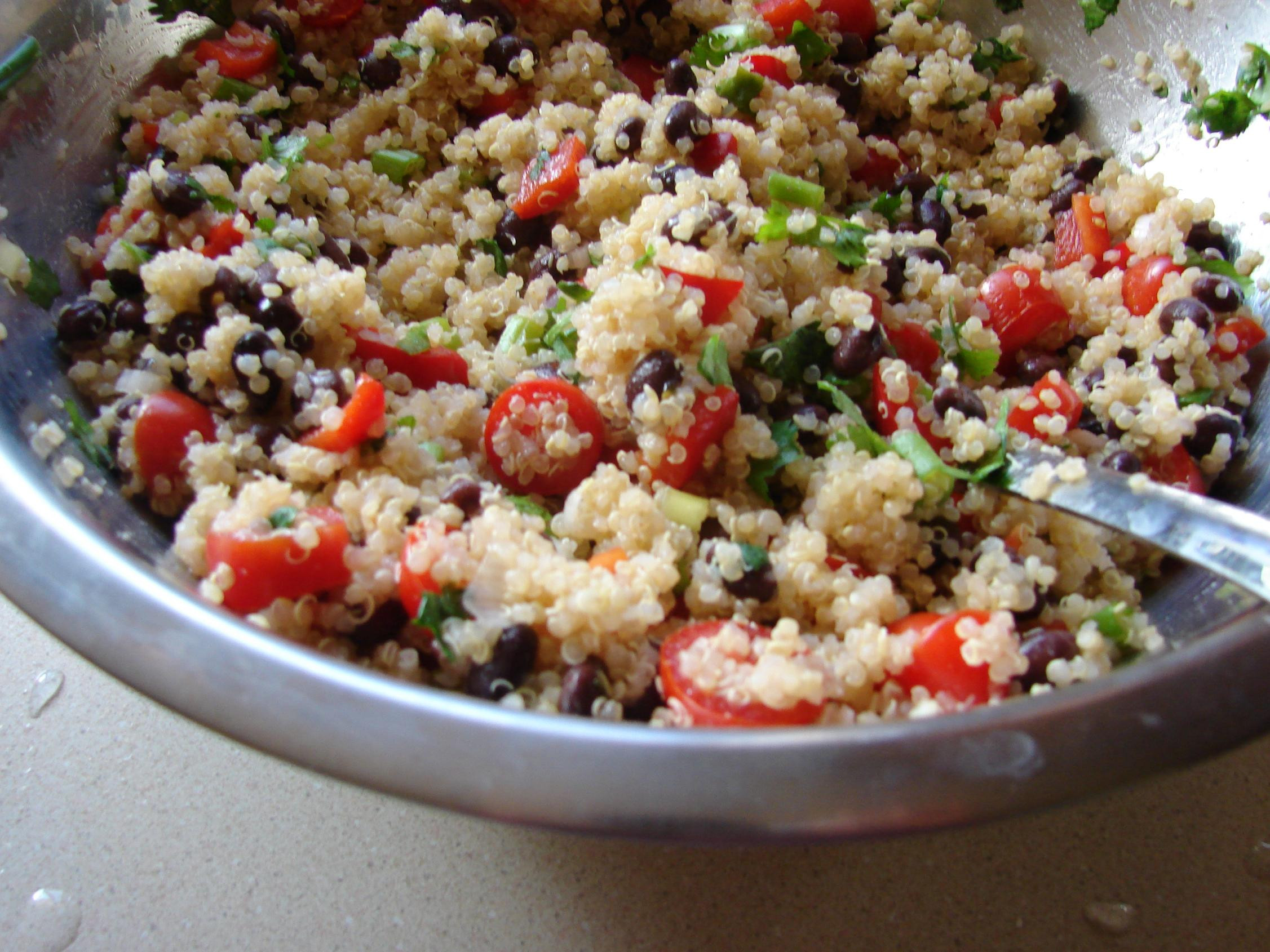 Black Bean Quinoa Salad
 Quinoa and Black Bean Salad