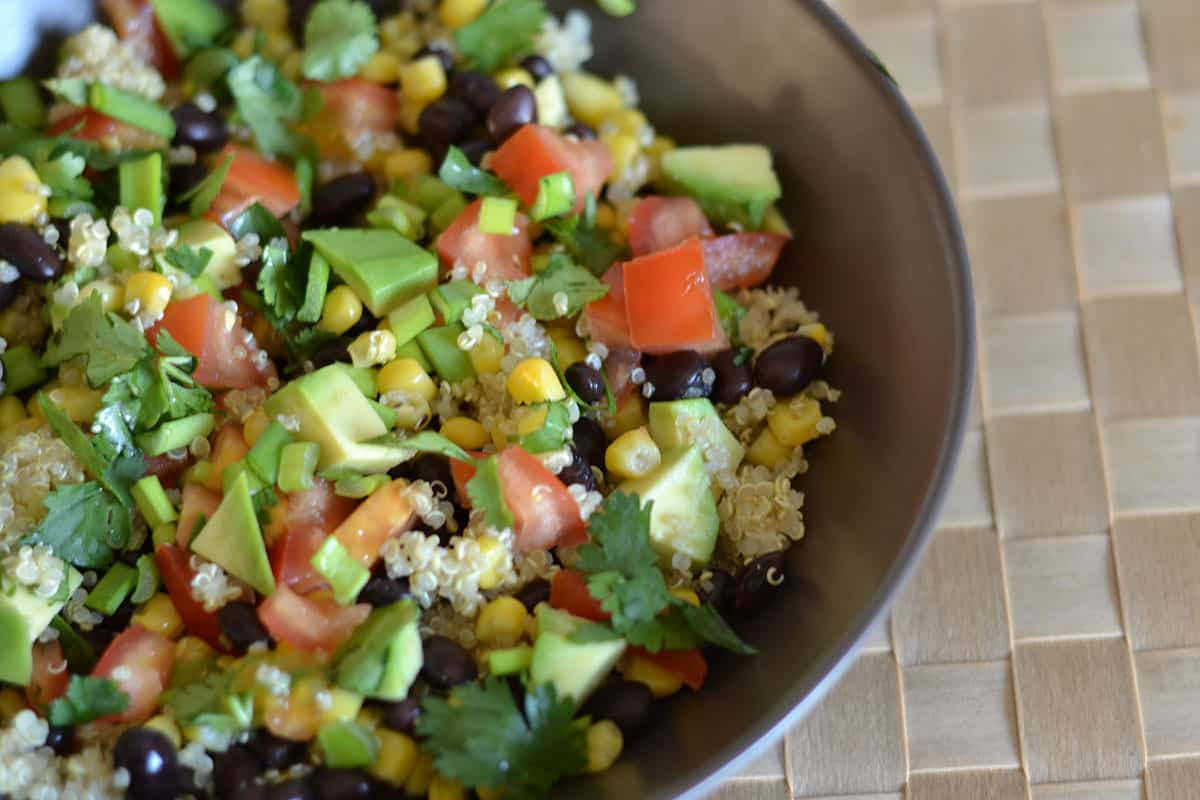 Black Bean Quinoa Salad
 Black Bean and Corn Quinoa Salad Wholesomelicious