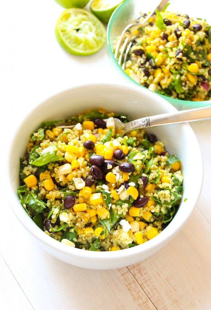 Black Bean Quinoa Salad
 Tex Mex Black Bean Corn Quinoa Salad Layers of Happiness