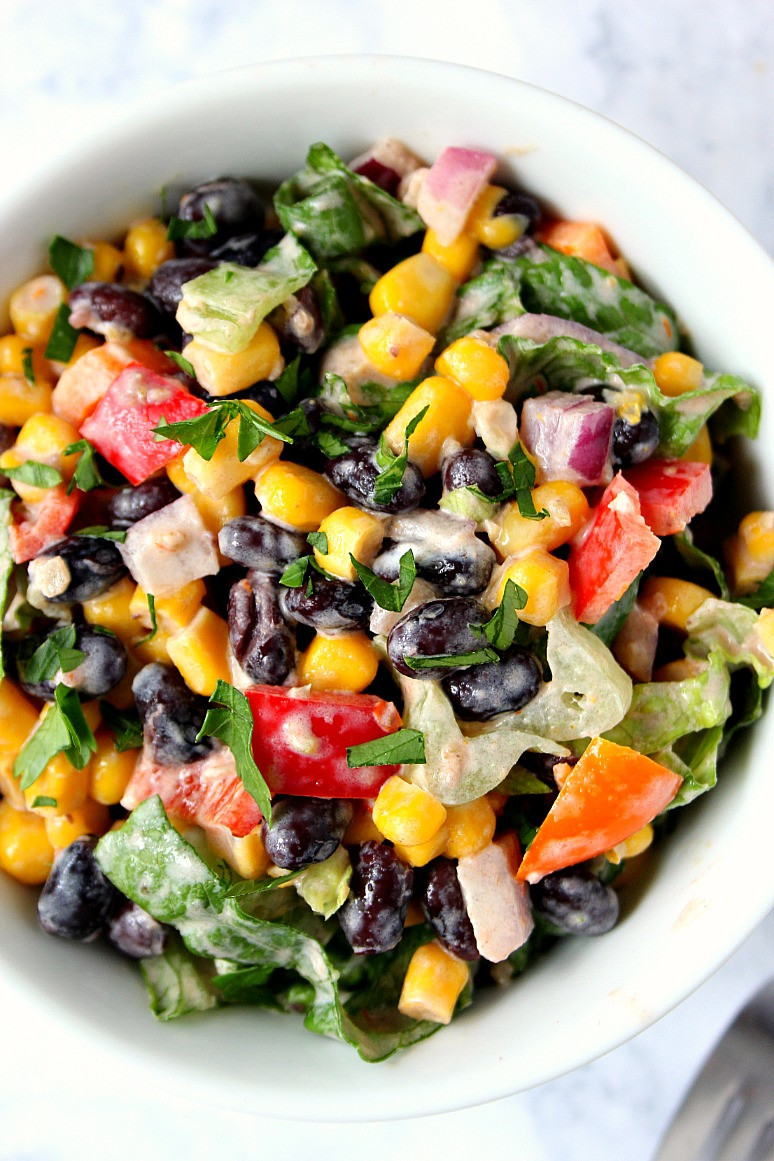 Black Bean Salad Recipes
 Black Bean Taco Salad Recipe Crunchy Creamy Sweet