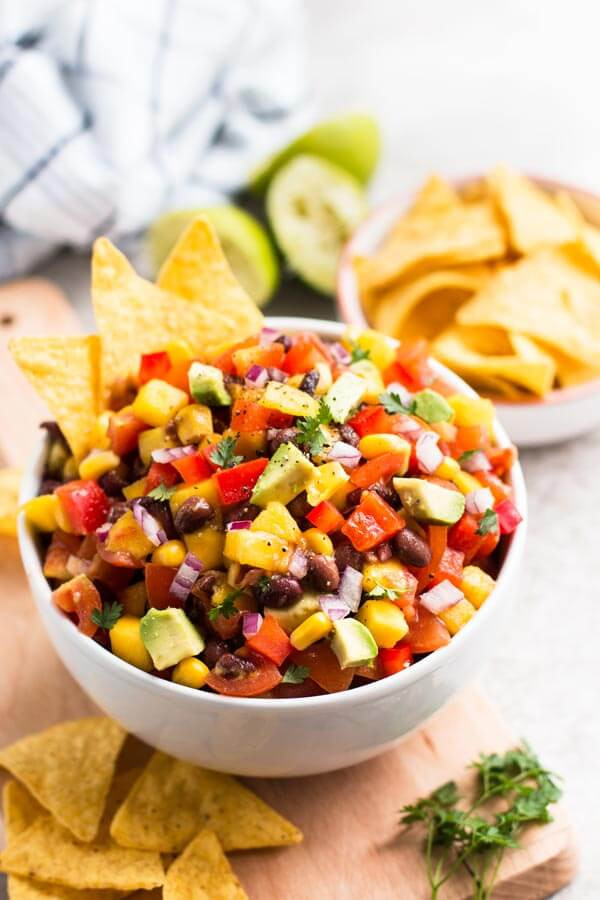 Black Bean Salsa Recipe
 Black Bean Salsa Dip Recipe with Mango and Avocado