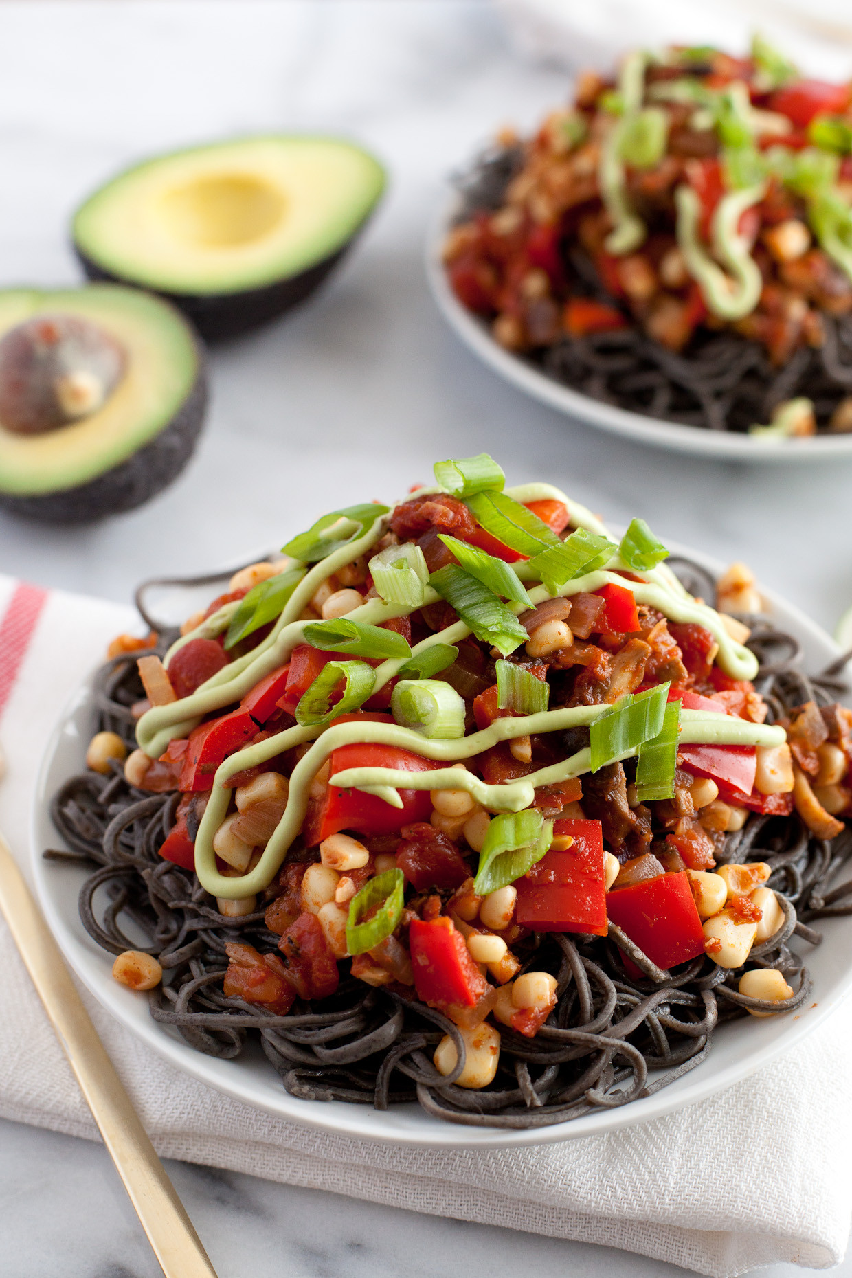 Black Bean Spaghetti
 Southwestern black bean spaghetti Snixy Kitchen Snixy