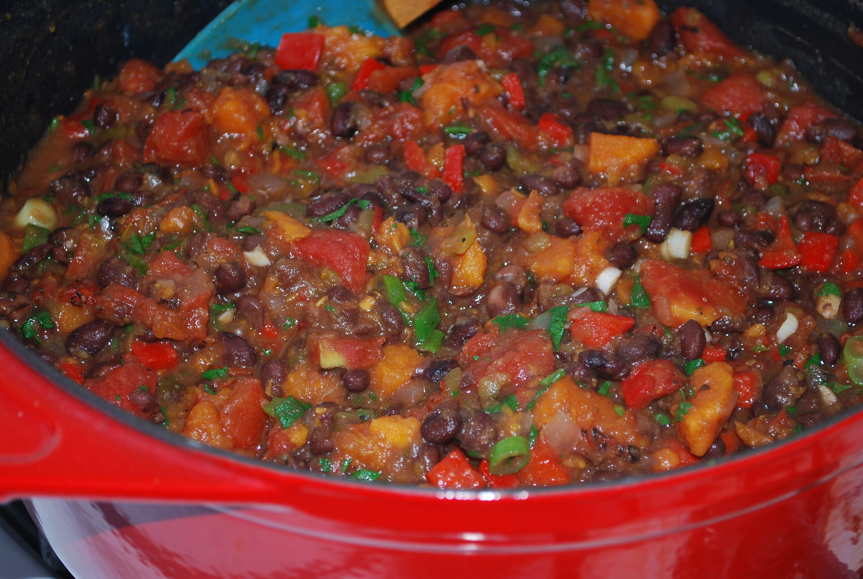 Black Bean Sweet Potato Chili
 Quick Black Bean & Sweet Potato Chili