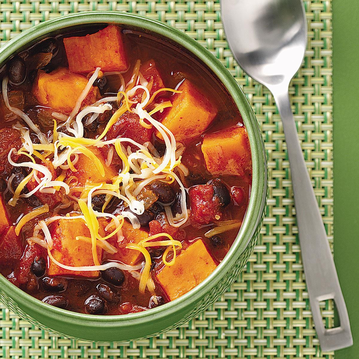 Black Bean Sweet Potato Chili
 Sweet Potato & Black Bean Chili Recipe