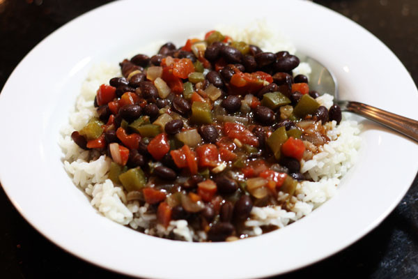 Black Beans And Rice
 black beans & rice Table for Two by Julie Wampler