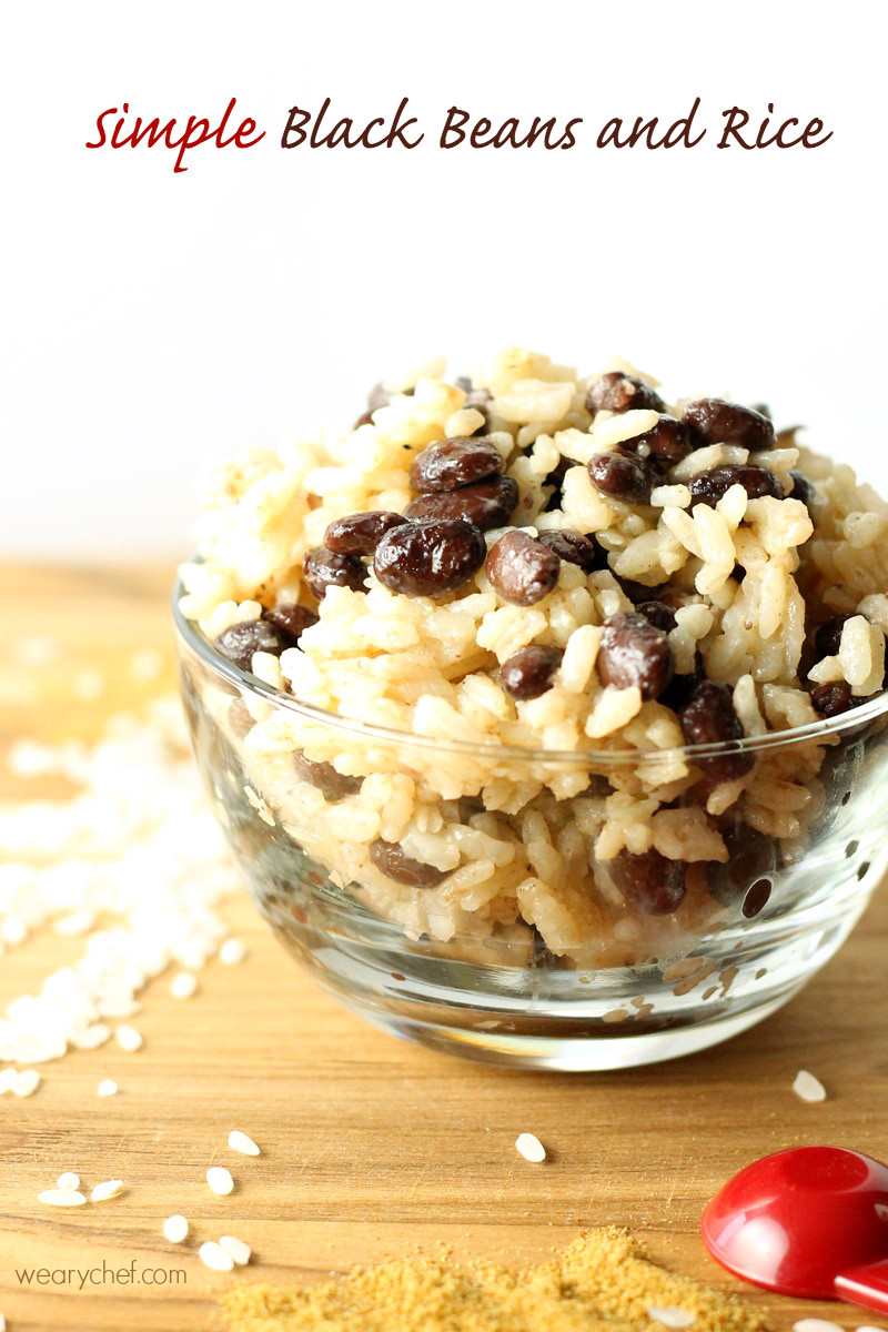 Black Beans And Rice
 Easy Black Beans and Rice Recipe The Weary Chef