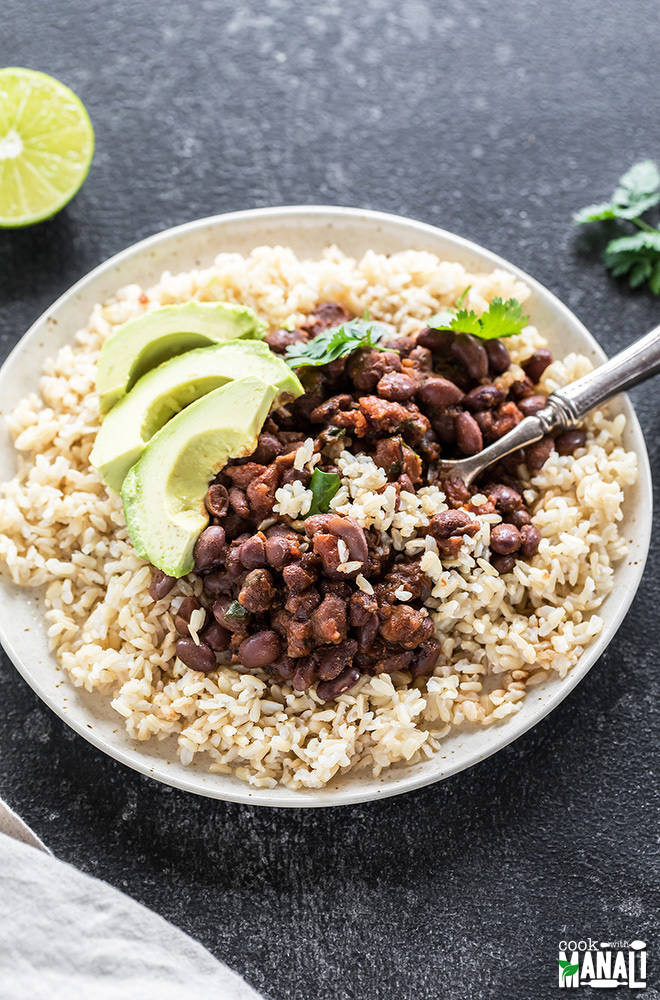 Black Beans And Rice Instant Pot
 Instant Pot Beans & Brown Rice Cook With Manali