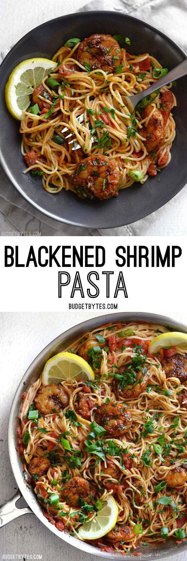 Blackened Shrimp Pasta
 Blackened Shrimp Pasta Bud Bytes