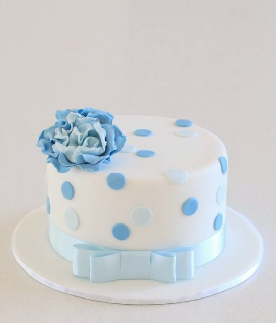 Blue Birthday Cake
 Little Blue Birthday Cake cake by Alison Lawson Cakes