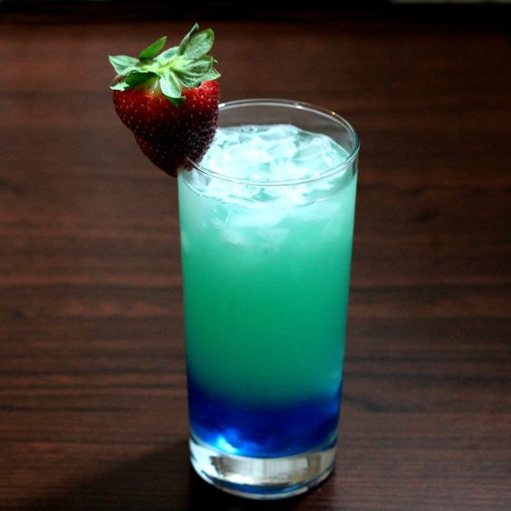 Blue Curacao Rum Drinks
 Urban Violence cocktail