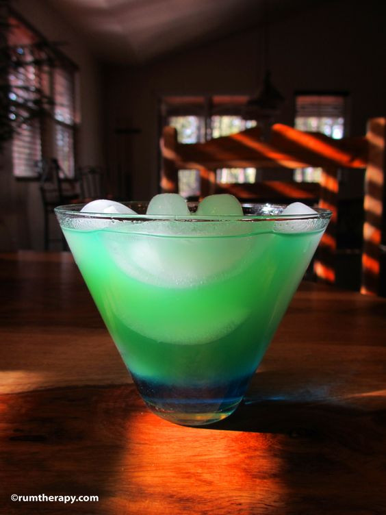 Blue Curacao Rum Drinks
 Tropical Leprechaun 2 oz Coconut Rum 5 oz Blue Curacao