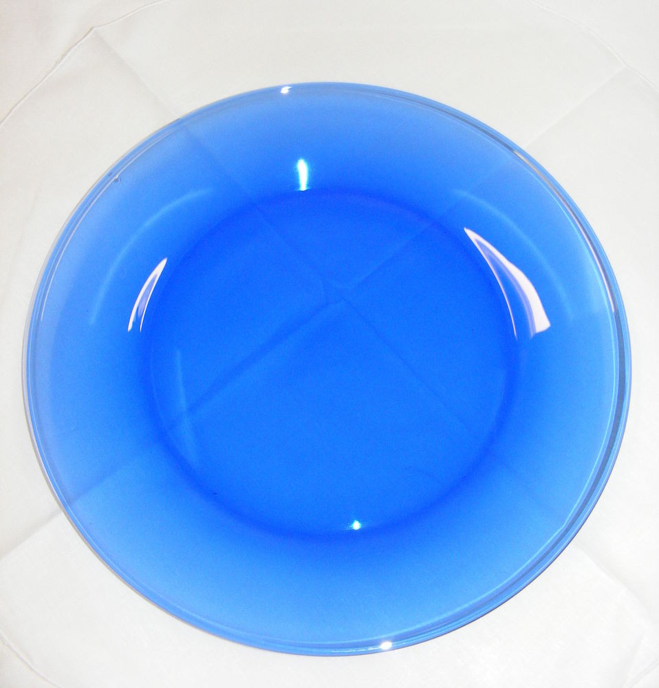 Blue Dinner Plates
 57 Cobalt Blue Dinner Plates Mosser Glass Cobalt Blue