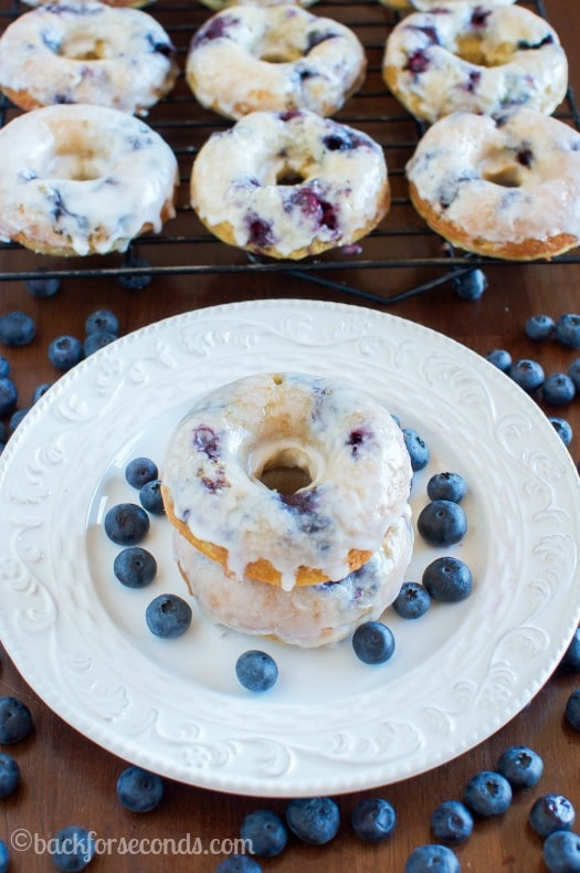 Blueberry Cake Donut
 Glazed Blueberry Cake Donuts Back for Seconds