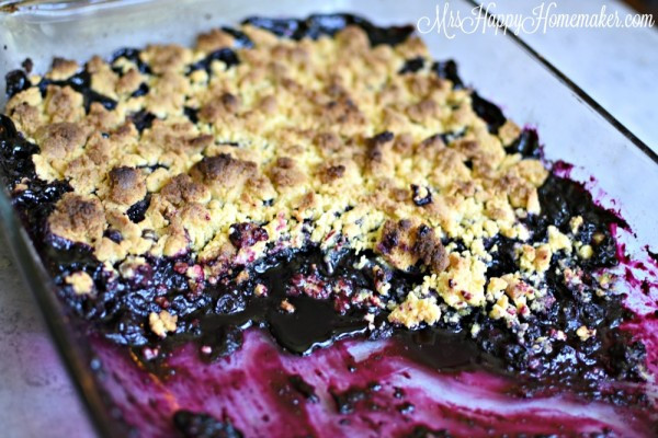 Blueberry Cobbler With Cake Mix
 4 Ingre nt Blueberry Cobbler Mrs Happy Homemaker