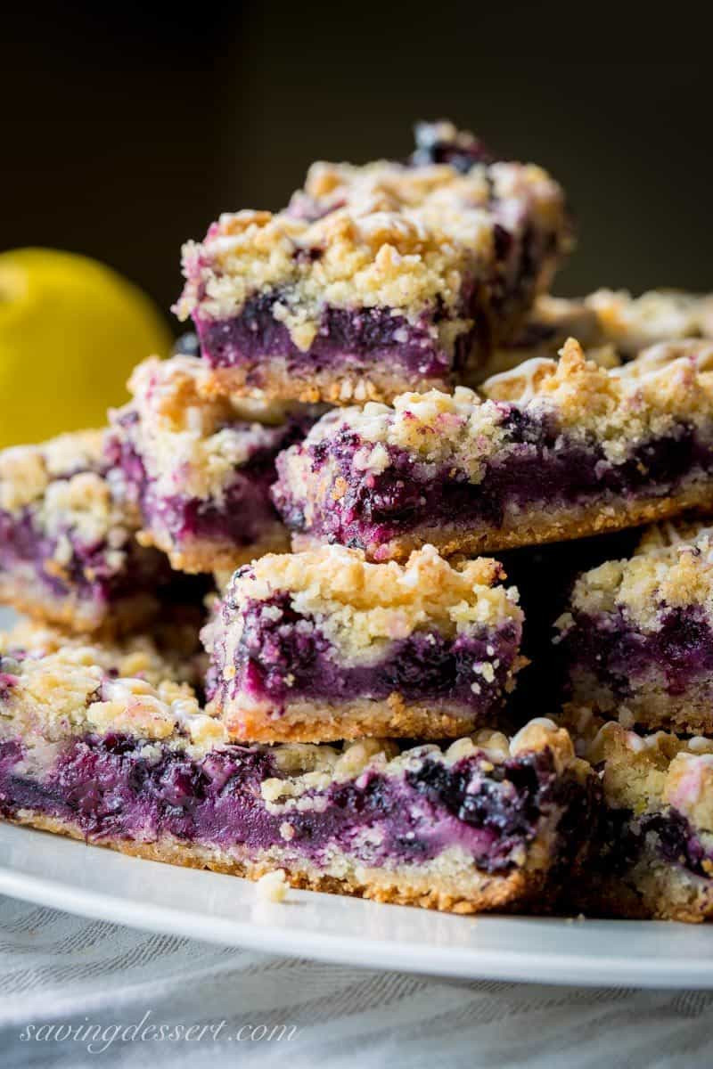 Blueberry Dessert Bars
 Easy Blueberry Crumb Bars Saving Room for Dessert