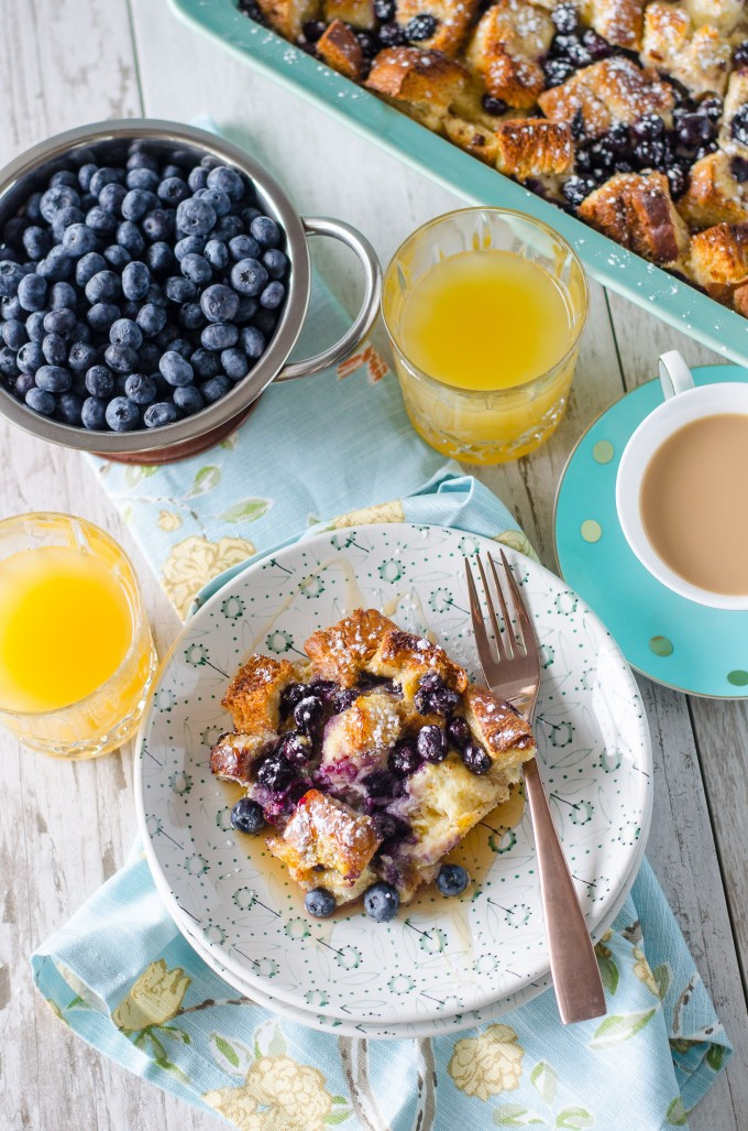 Blueberry French Toast Casserole
 Overnight Blueberry French Toast Casserole Go Go Go Gourmet