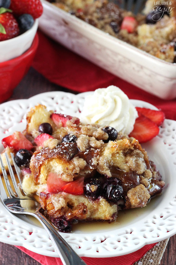Blueberry French Toast Casserole
 Blueberry Streusel Coffee Cake Life Love and Sugar