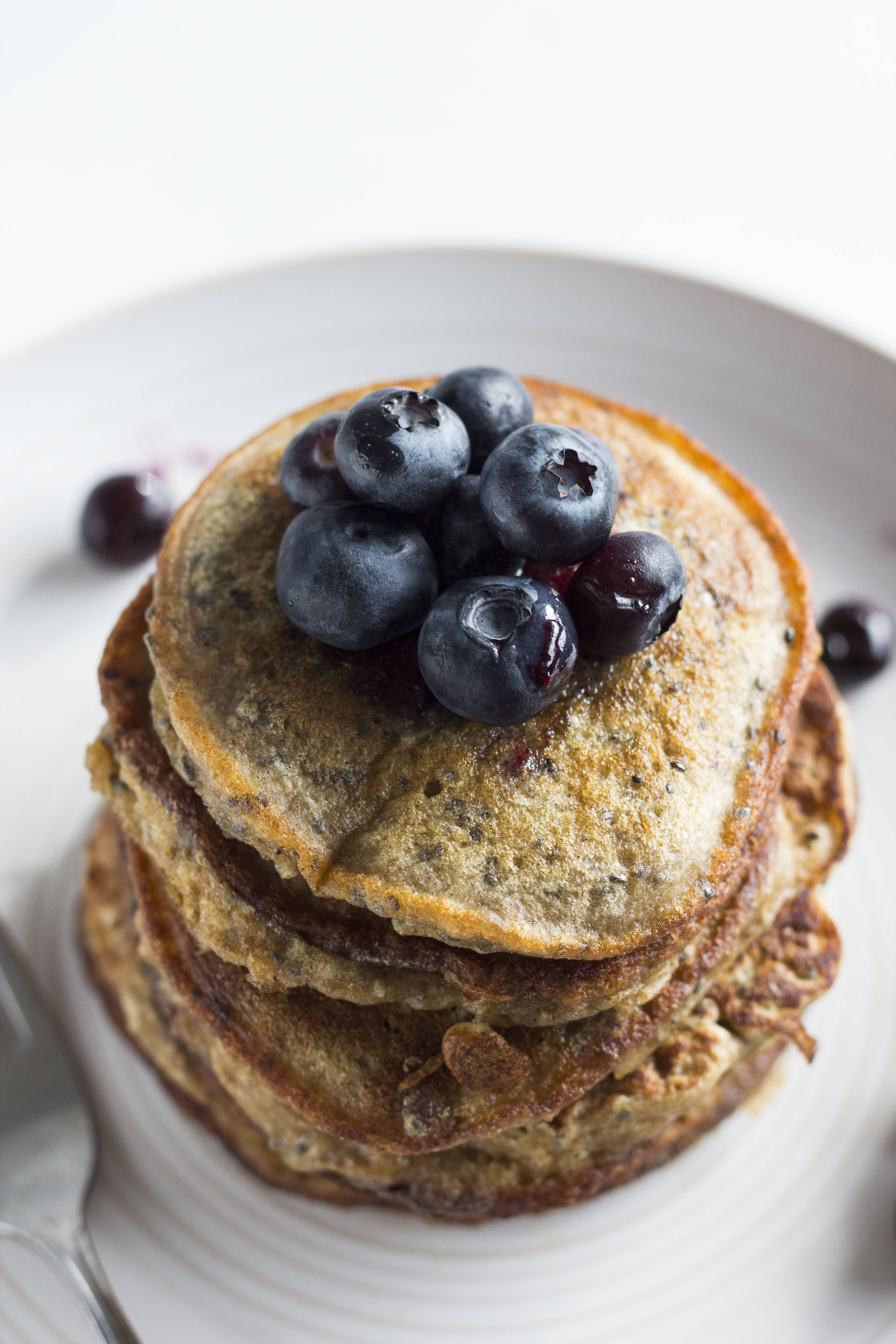 Blueberry Pancakes Recipe
 Blueberry Chia Seed Pancakes