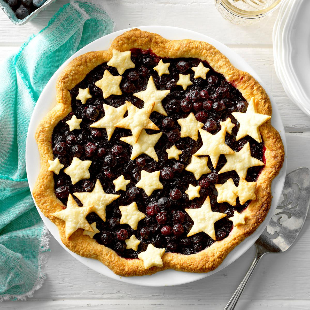Blueberry Pie Recipes
 Star Studded Blueberry Pie Recipe