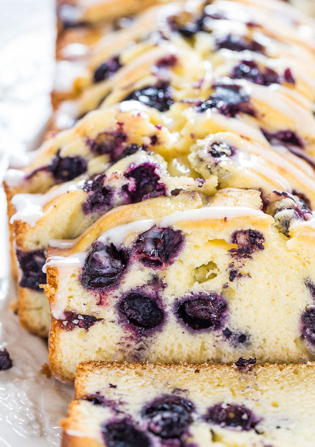 Blueberry Pound Cake
 Lightened Up Blueberry Lemon Pound Cake Averie Cooks