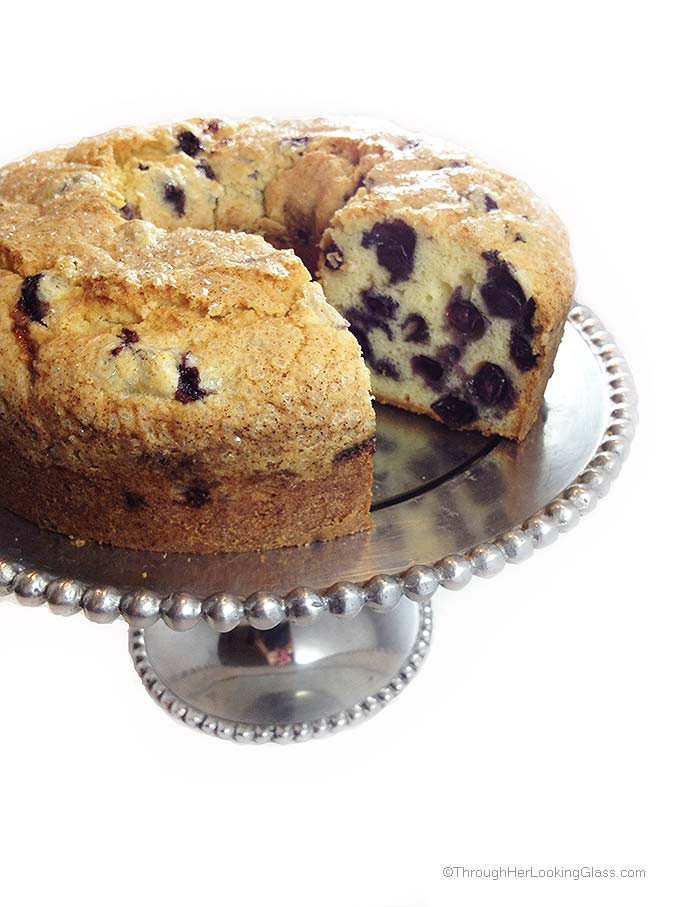 Blueberry Pound Cake
 Blueberry Pound Cake Through Her Looking Glass