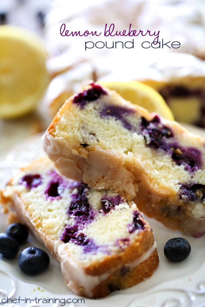 Blueberry Pound Cake
 Lemon Blueberry Pound Cake Chef in Training