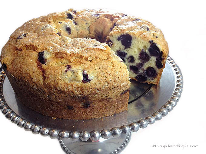 Blueberry Pound Cake
 Blueberry Pound Cake Through Her Looking Glass