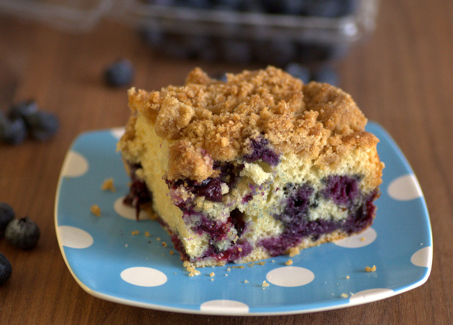 Blueberry Sour Cream Coffee Cake
 Sour Cream Blueberry Coffee Cake with Brown Sugar Streusel