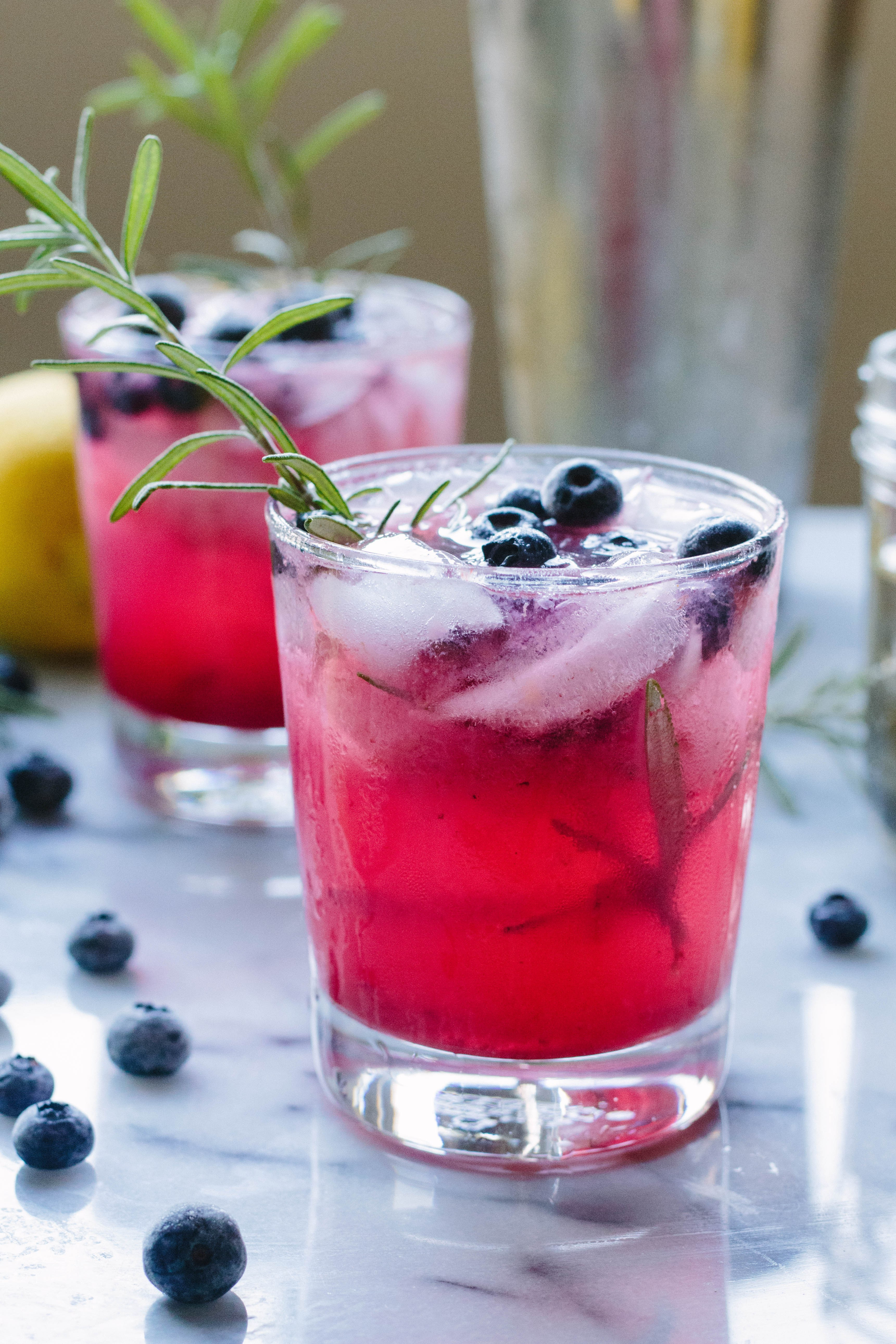 Blueberry Vodka Drinks
 Rosemary Blueberry Vodka Spritzers