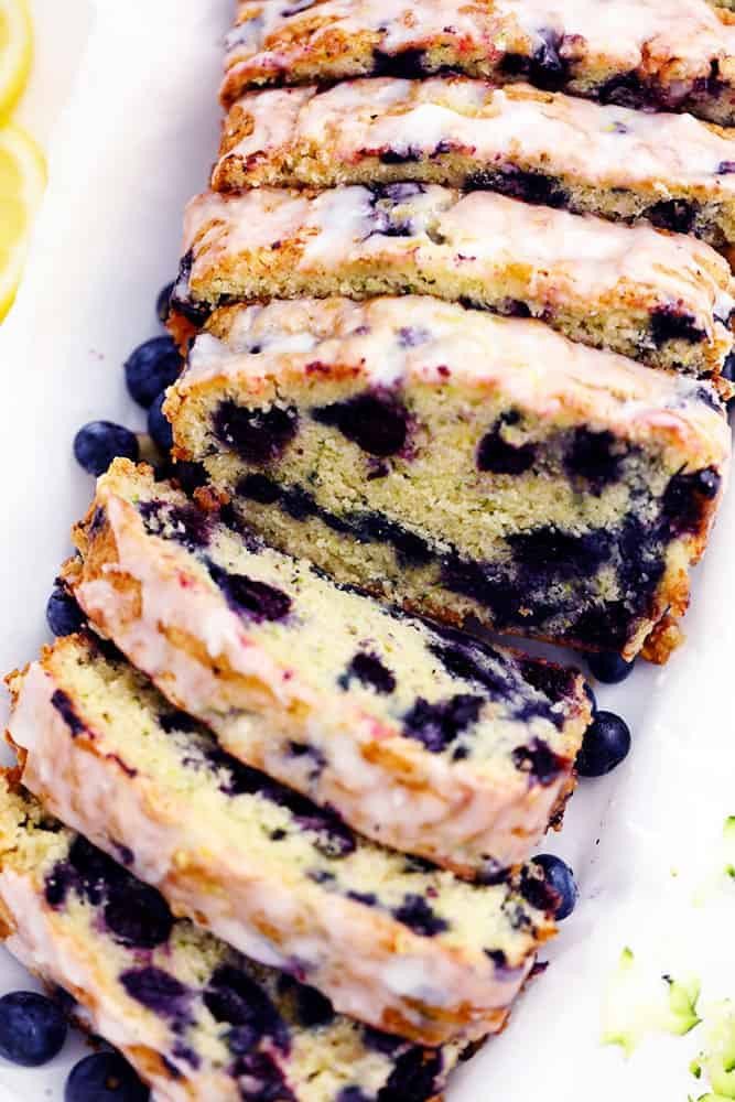 Blueberry Zucchini Bread
 Blueberry Zucchini Bread with a Lemon Glaze