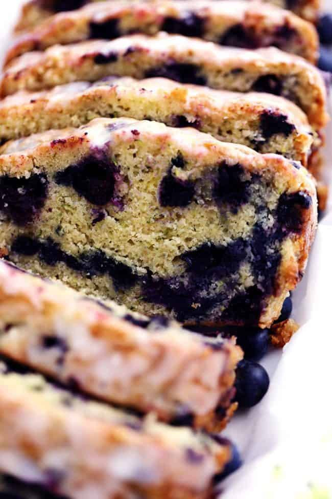 Blueberry Zucchini Bread
 Blueberry Zucchini Bread with a Lemon Glaze