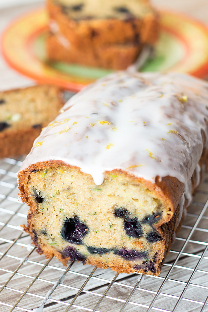 Blueberry Zucchini Bread
 Blueberry Zucchini Bread w Lemon Glaze