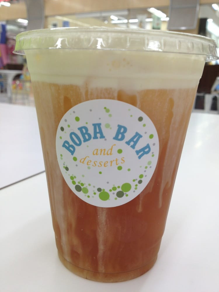 Boba Bar And Desserts
 Snow fall Jasmine Green Tea sweetened and add sea salt