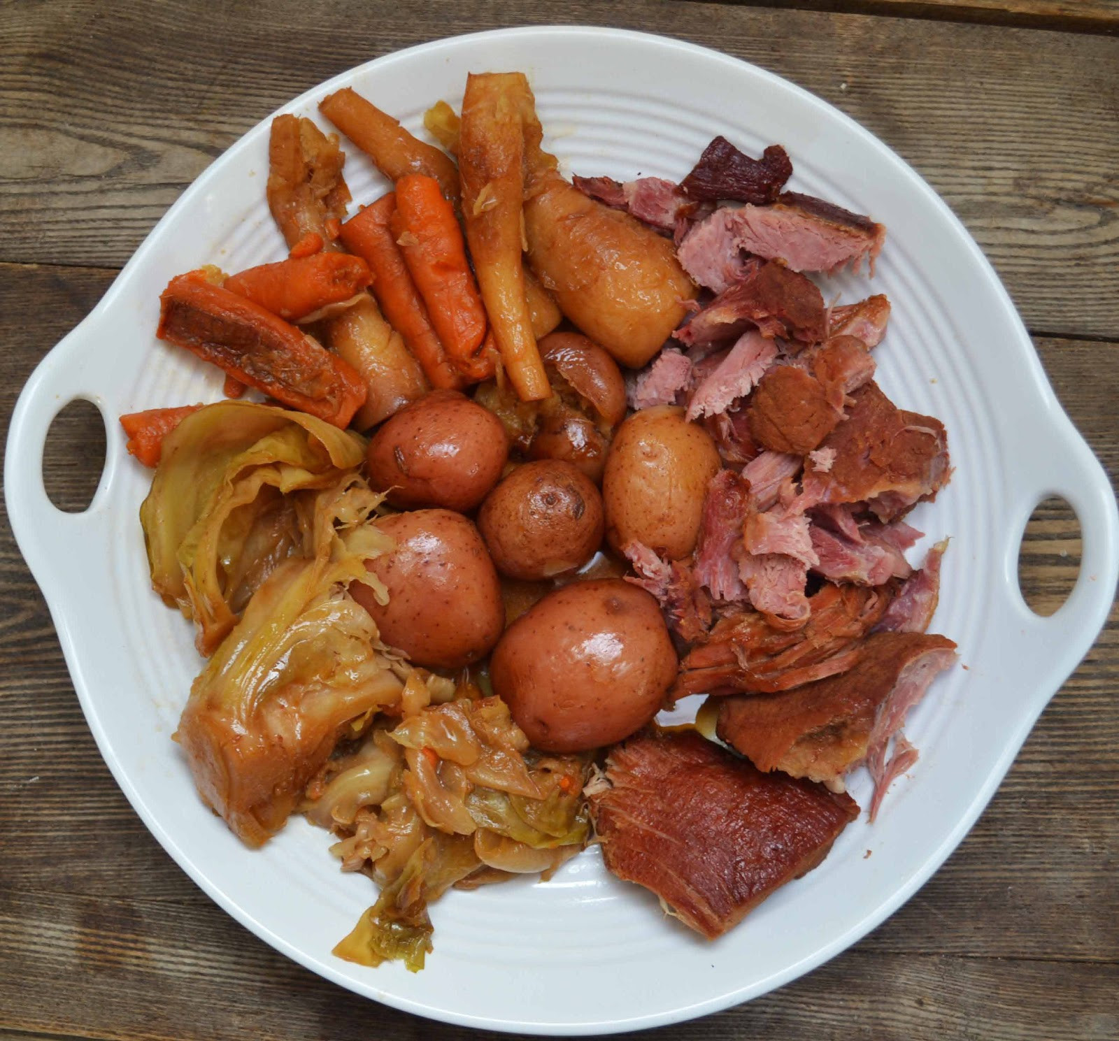 Boiled Dinner With Ham
 New England Boiled Dinner Smoked Pork Shoulder Picnic Ham