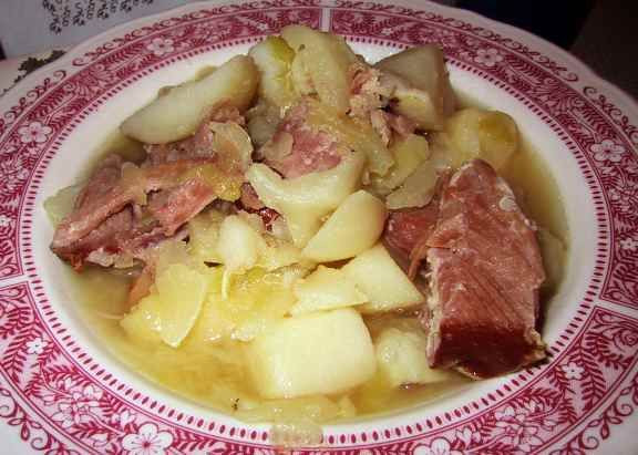 Boiled Dinner With Ham
 ham and cabbage boiled dinner