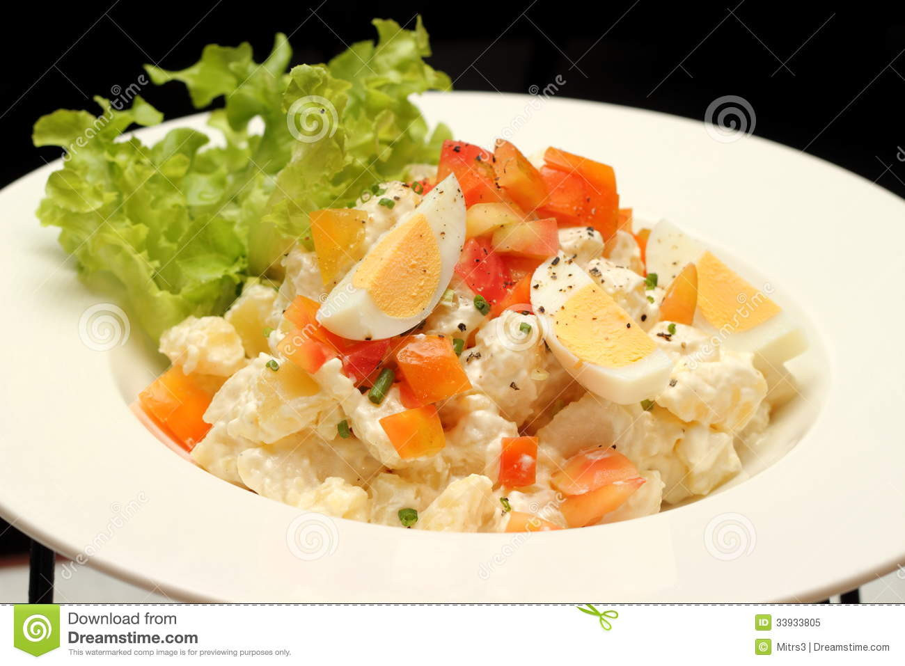 Boiling Potatoes For Potato Salad
 Potato salad with boiled eggs