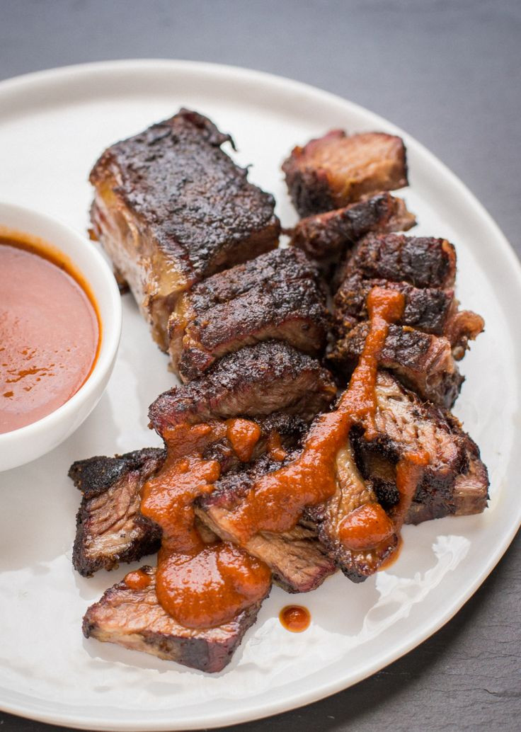 Boneless Beef Ribs
 barbecue boneless pork ribs on the grill