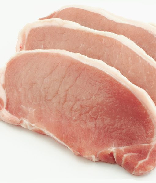 boneless center cut pork chops on grill