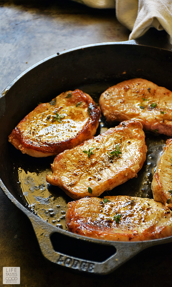 Boneless Pork Chops
 Pan Seared Boneless Pork Chops