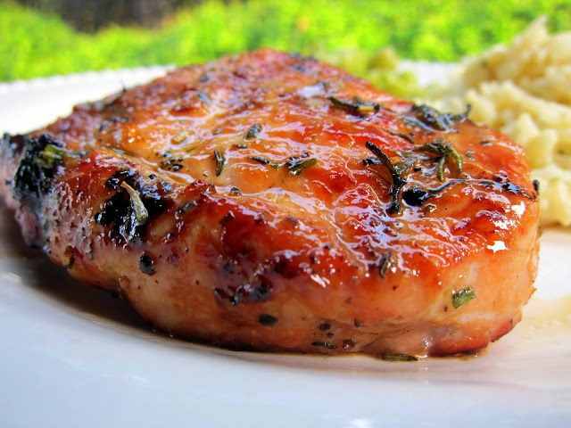 Boneless Pork Chops Recipe
 Honey Rosemary Grilled Pork Chops pork brushed with