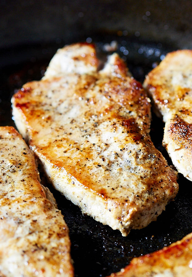 Boneless Pork Chops
 pan fried boneless pork chops