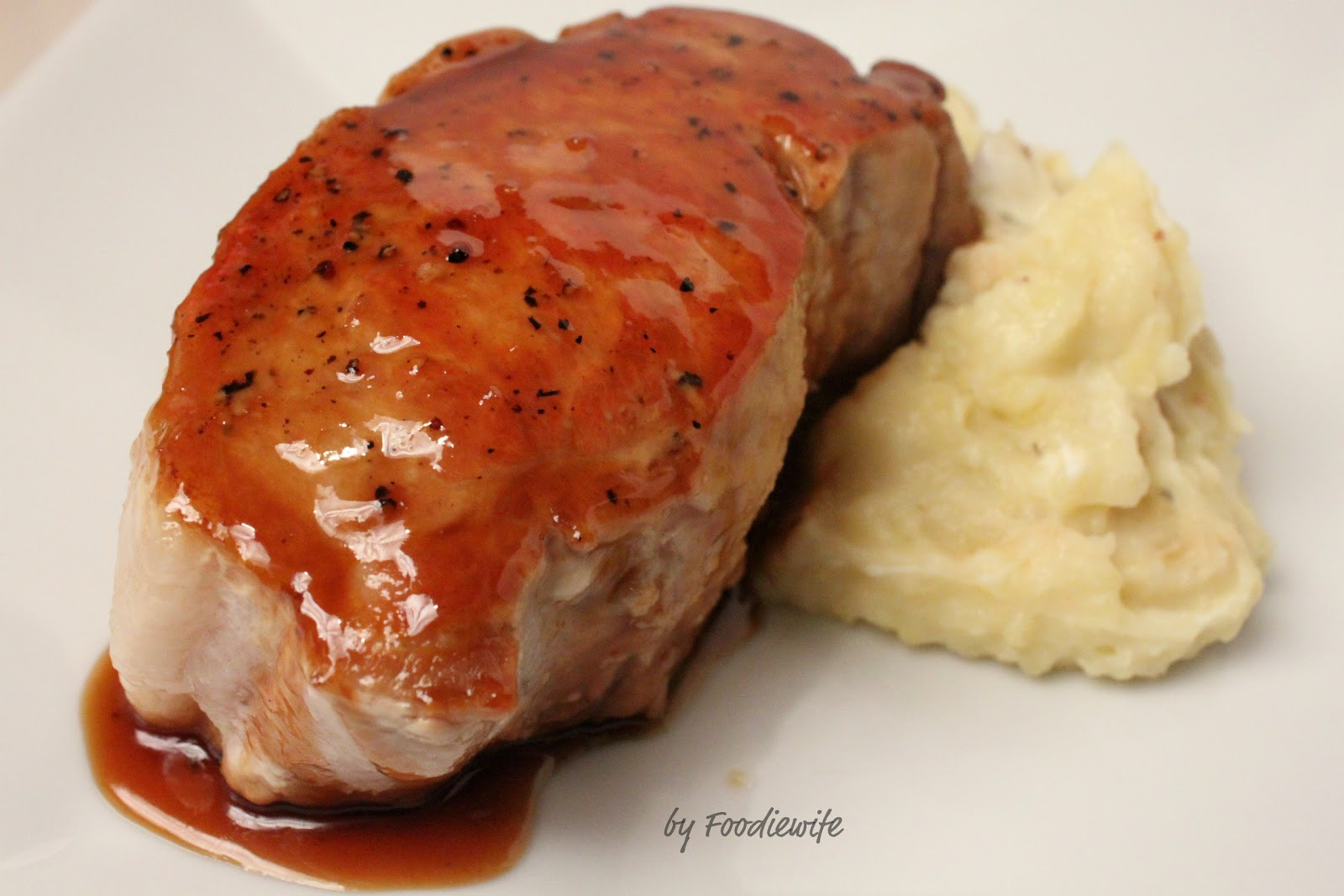 Boneless Pork Loin Chops
 A Feast for the Eyes Cider Glazed Boneless Pork Loin