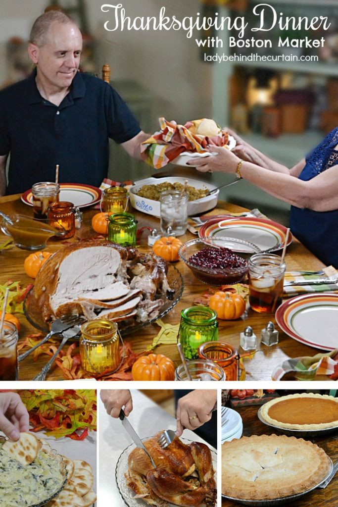 Boston Market Thanksgiving Dinner
 Lady Behind the Curtain