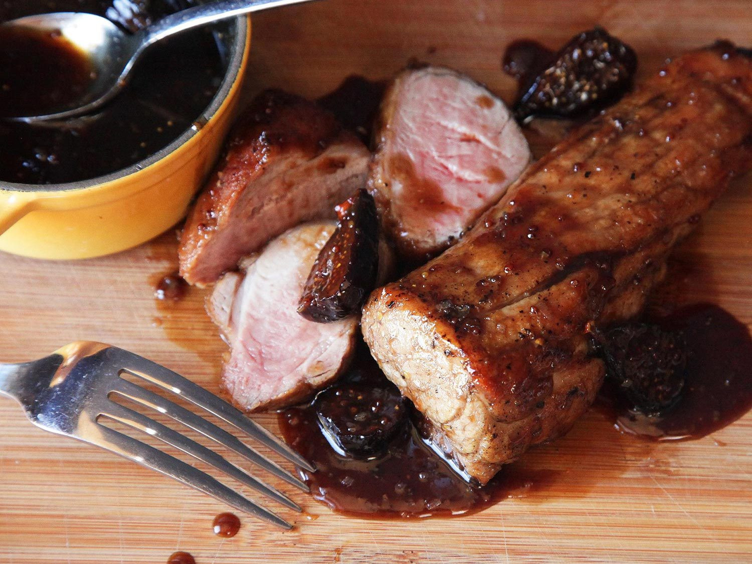 Bourbon Pork Tenderloin
 Easy Pan Roasted Pork Tenderloin With Bourbon Soaked Figs